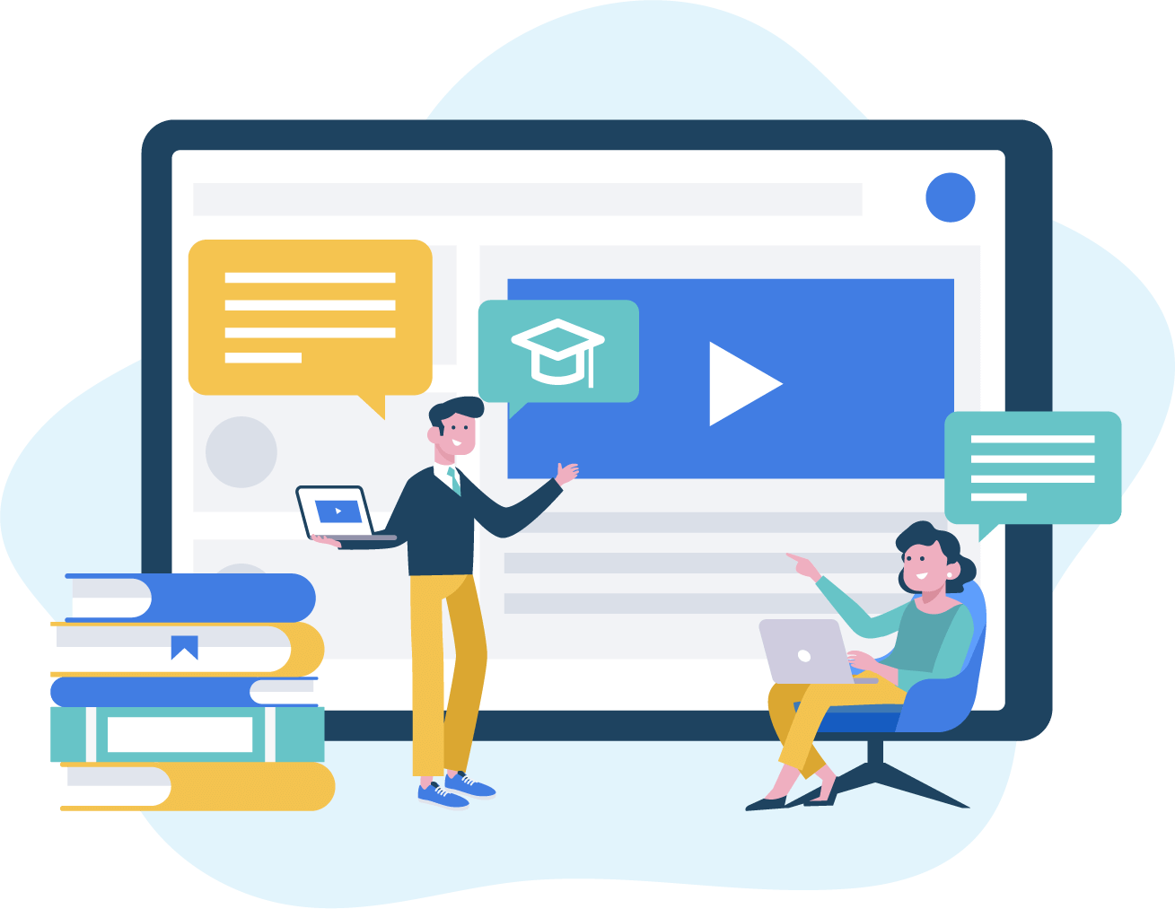 E-learning illustration